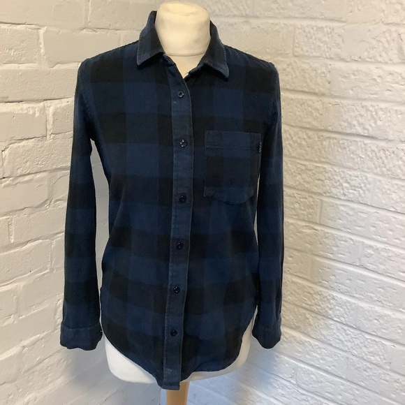 Vans Tops - Vans Brushed Cotton Shirt - Size XS - Blue & Black Check - P2P 17”